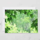 Leafy Wedding Brunch Einladung (Rückseite)