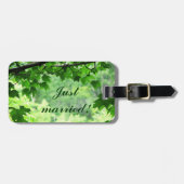 Leafy Wedding Gepäckanhänger (Vorderseite horizontal)