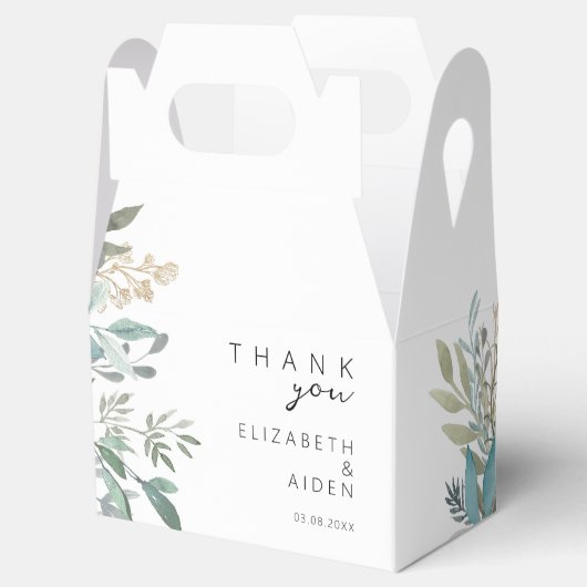 Leafy Wedding Geschenkschachtel (Geöffnet)