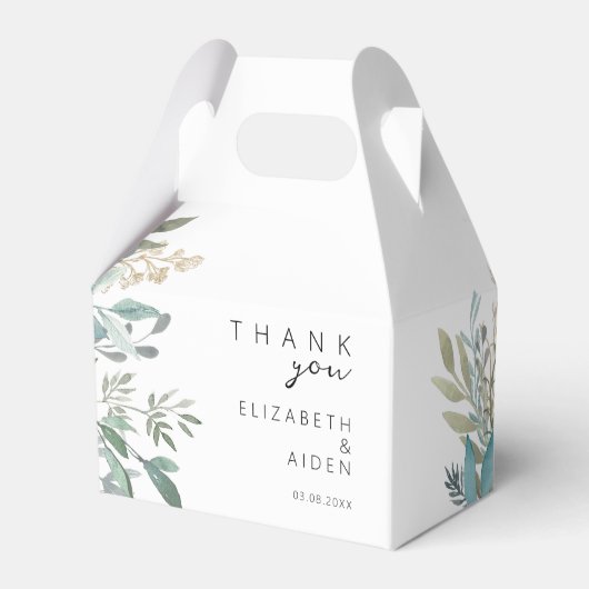 Leafy Wedding Geschenkschachtel (Vorderseite)