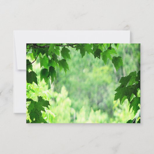 Leafy Wedding RSVP (Rückseite)