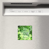 Leafy Wedding Save the Date Magnet (In Situ (Geschirrspüler))