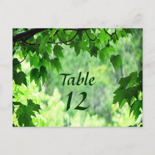 Leafy Wedding Tischnummer