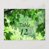 Leafy Wedding Tischnummer (Vorderseite)