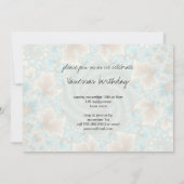 Leafy Whorls Fraktal Einladung (Rückseite)