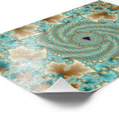 Leafy Whorls Fraktal Fotodruck (Ecke)