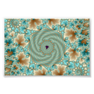 Leafy Whorls Fraktal Fotodruck