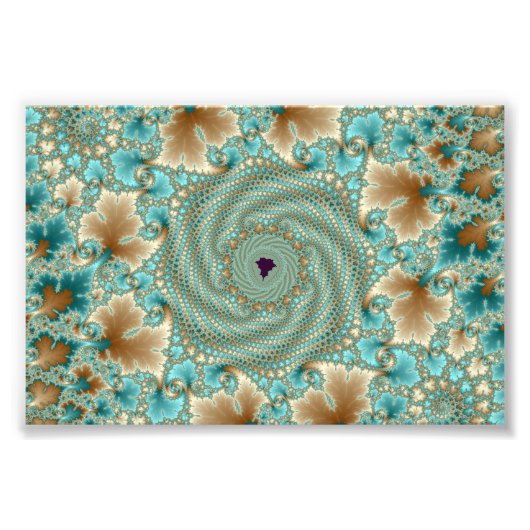 Leafy Whorls Fraktal Fotodruck (Vorne)