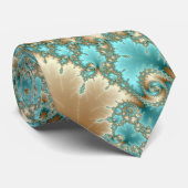 Leafy Whorls Fraktal Krawatte (Gerollt)