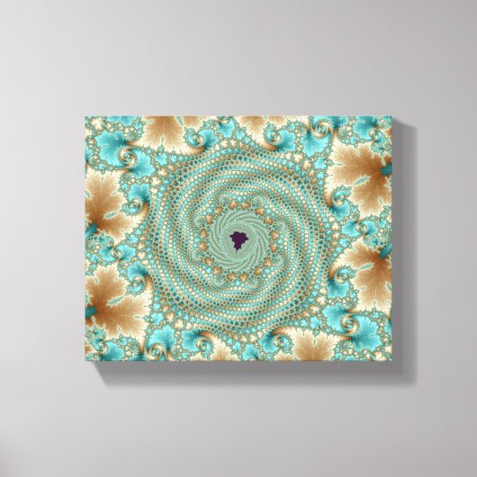 Leafy Whorls Fraktal Leinwanddruck (Vorderseite)