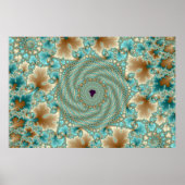 Leafy Whorls Fraktal Poster (Vorne)