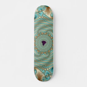 Leafy Whorls Fraktal Skateboard
