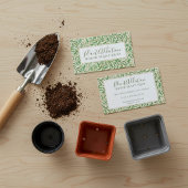 Leafy William Morris House Pflanze Shop Visitenkarte