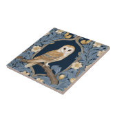 Leafy William Morris Stil Direkt gegenüber Barn Ow Fliese (Seite)