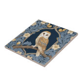 Leafy William Morris Stil Links gegenüber Barn Owl Fliese (Seite)