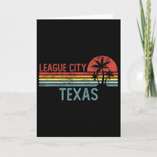 League City Texas Lustig Usa Stadt Trip Heim Wurze Karte
