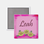 Leah Daisy Magnet (Vorderseite/Rückseite)