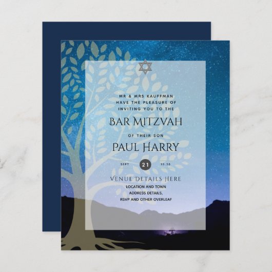 Leah G Elegant Chic Bar Mitzvah Jüdische Torah Chi (Vorne/Hinten)