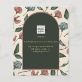 Leah G Emerald Green Terracotta Fall Save the Date (Rückseite)