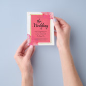 Leah G Lachs PINK GOLD WEDDING Alkohol Tinte Flyer (Gruppe)