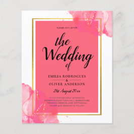 Leah G Lachs PINK GOLD WEDDING Alkohol Tinte Flyer
