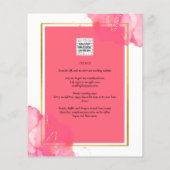 Leah G Lachs PINK GOLD WEDDING Alkohol Tinte Flyer (Hinten)