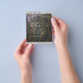 Leah G Rustic WISTERIA Lace Floral Wedding INVITE Flyer (Gruppe)