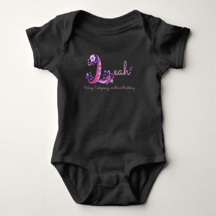 Leah Girls Name und Bedeutung L Baby Bekleidung Strampler