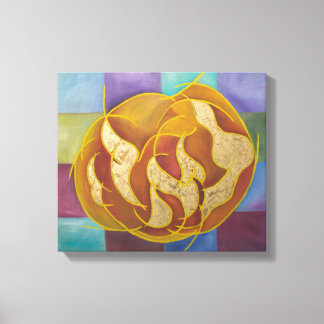 Leah - Hebrew Letters Kabbalah Leinwanddruck