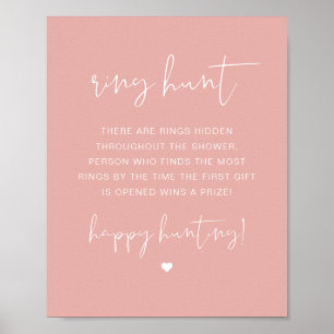 LEAH Lebendiger Pastell-Ring-Hunt-Brautjungfernpar Poster