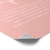 LEAH Lebhaftes Pastel Pink Späte Night Diapers Spi Poster (Ecke)