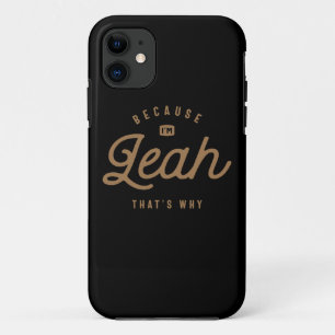 Leah Name Personalisiert Birthday Name Leah Case-Mate iPhone Hülle