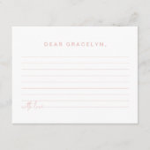 LEAH Pastel Kinder-Zeitkapsel Umschließungskarte Begleitkarte (Vorderseite)