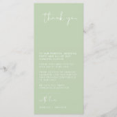 LEAH Vibranel Pastel Spring Table Danke Karte (Vorderseite)