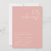 LEAH Vibranly Bright Pastel Spring Probe Dinner Einladung (Vorderseite)