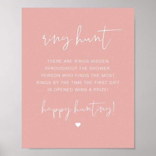 LEAH Vibranly Pastel Ring Hunt Brautparty Game Poster (Vorne)