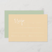 LEAH Vibranly Pastel Spring Wedding RSVP Card Einladung (Vorne/Hinten)
