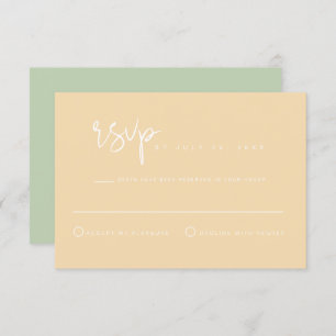 LEAH Vibranly Pastel Spring Wedding RSVP Card Einladung