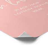 LEAH Vibrannte Pastel Pink Bright Lucky in der Lie Poster (Ecke)