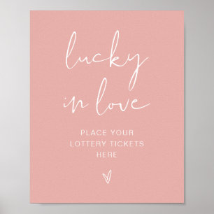 LEAH Vibrannte Pastel Pink Bright Lucky in der Lie Poster