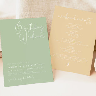 LEAH Vibrannte Pastel Spring Niedliche Geburtstag  Einladung