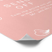 LEAH Vibrannte Pastel Wedding Petal Toss Absenden Poster (Ecke)