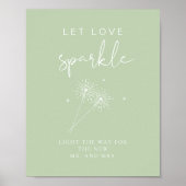 LEAH Vibrannte Pastel Wedding Sparkler abschicken Poster (Vorne)