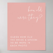 LEAH Vibranntes Pastellrosa Wie alt waren sie unte Poster (Vorne)