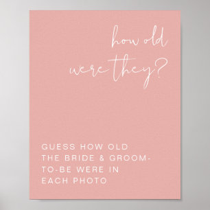 LEAH Vibranntes Pastellrosa Wie alt waren sie unte Poster