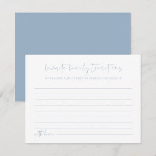 LEAH Vibrant Pastel Blue Familientraditionen Begleitkarte