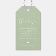 LEAH Vibrant Pastel Spring Wedding Favor Tag