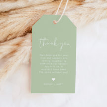 LEAH Vibrant Pastel Spring Wedding Favor Tag
