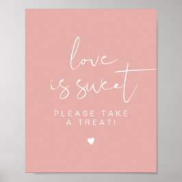 LEAH Vibrant Pink Liebe ist Sweet Leckerei Gefalle Poster