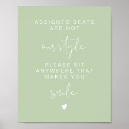 Leah Vibrant Sit Anywhere No Assigned Seats Poster